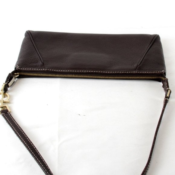 Salvatore Ferragamo Shoulder Bag Leather Brown Women's